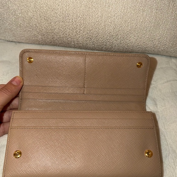 Prada Beige Leather Wallet - Picture 12 of 15